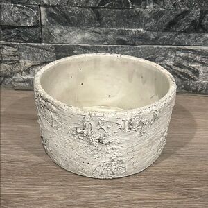 Textured Cream Ceramic Bowl - Neutral Decorative